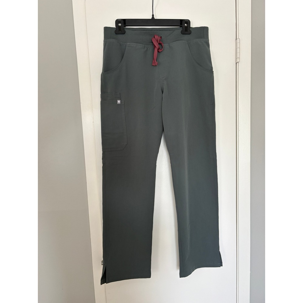 NEW FIGS Scrub Pants Medium Graphite Gray Technical Collection Straight Leg